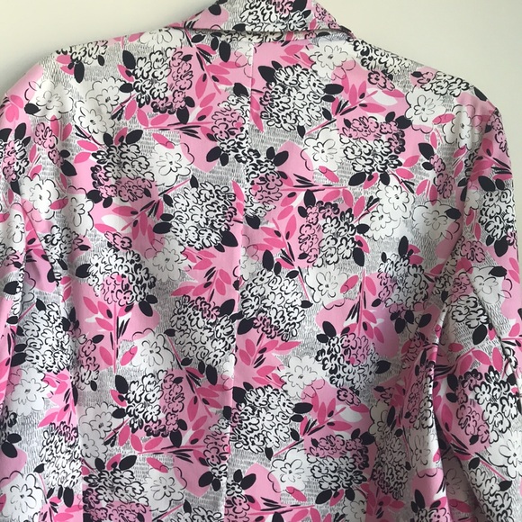 Pendleton Pink Black Floral Cotton blend Blazer - Picture 12 of 12